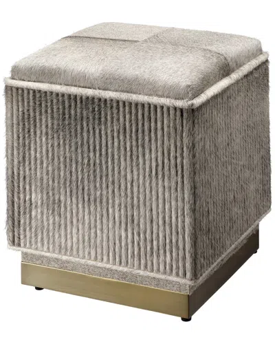 Jamie Young Easton Hide Ottoman