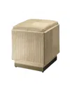 Jamie Young Easton Hide Ottoman In Neutral