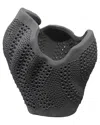 Jamie Young Eclipse Porcelain Decorative Vase In Black