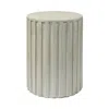 Jamie Young Fluted Column Side Table In Gray