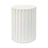 Jamie Young Company Fluted Column Side Table In White