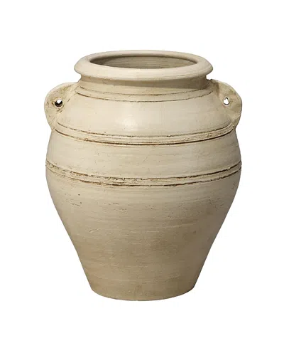 Jamie Young Gathering Ceramic Decorative Vessel In White