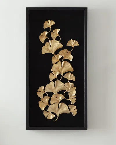 Jamie Young Ginkgo Leaf Wall Art I In Black