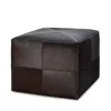 Jamie Young Hair On Hide Large Ottoman In Black
