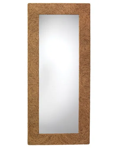 Jamie Young Harbor Floor Mirror In Brown