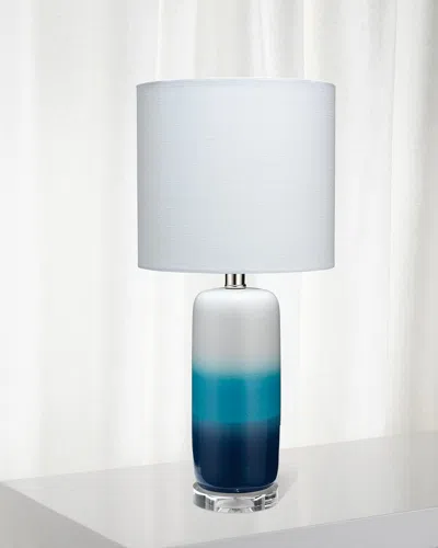 Jamie Young Haze Table Lamp In Blue