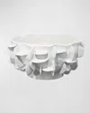 Jamie Young Helios Bowl In White Ceramic