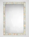 Jamie Young Heron Mother Of Pearl Rectangle Mirror In Blue