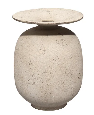 Jamie Young Highland Decorative Ceramic Vase In Neutral