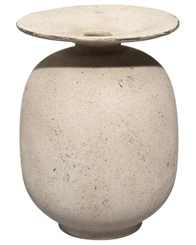 Jamie Young Highland Decorative Vase In Cream