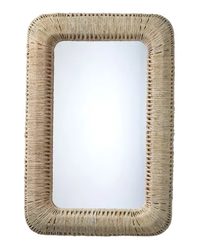 Jamie Young Hollis Rectangle Mirror In Off-white