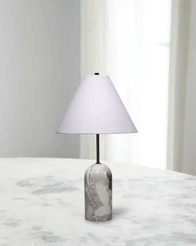 Jamie Young Holt Travertine Table Lamp, 28"