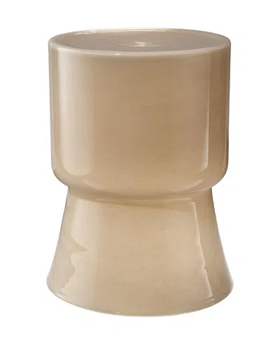 Jamie Young Huntington Garden Glass Stool In Neutral
