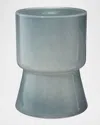 Jamie Young Huntington Garden Glass Stool In Gray