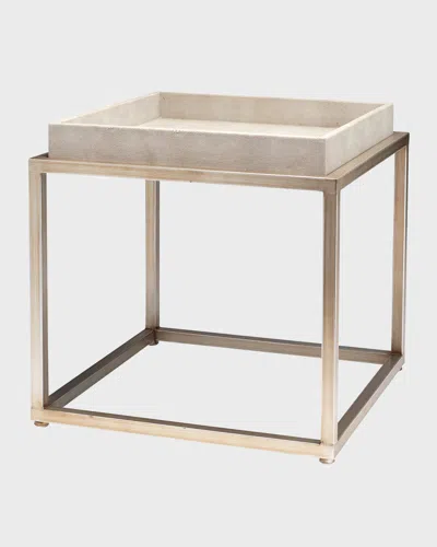 JAMIE YOUNG JAX FAUX SHAGREEN SIDE TABLE