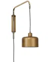 Jamie Young Jeno Swing Arm Wall Sconce, Large In Metallic