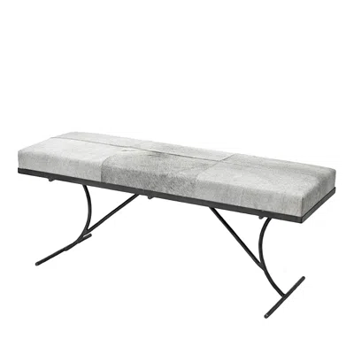 Jamie Young Kai Hide Bench In Gray