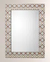 Jamie Young Kaleidoscope Rectangle Mirror In Blue