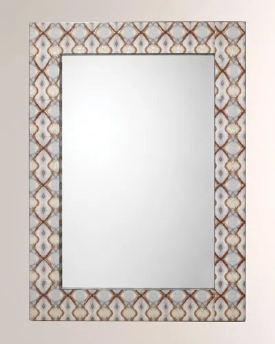 Jamie Young Kaleidoscope Rectangle Mirror In Blue