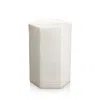 Jamie Young Large Porto Side Table In White Ceramic