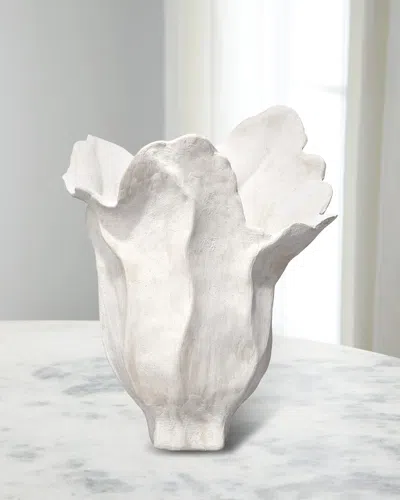 Jamie Young Lilly Porcelain Decorative Vase In White