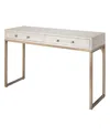 Jamie Young Logan Wood Console Table In White