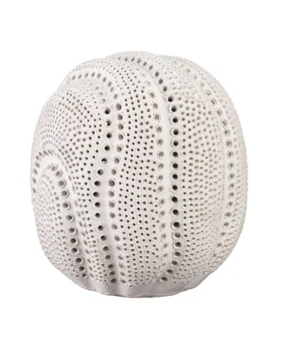 Jamie Young Lunar Porcelain Decorative Sphere In White