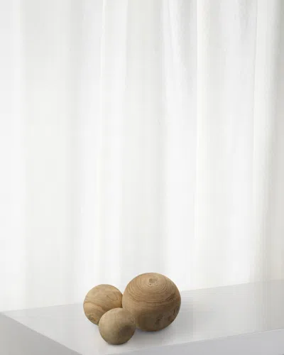 JAMIE YOUNG MALIBU WOOD BALLS IN NATURAL WOOD, SET OF 3