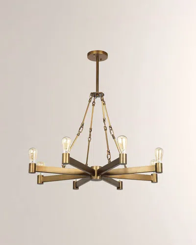Jamie Young Manchester 8-light Chandelier In Antique Brass