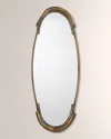 Jamie Young Margaux Mirror In Antiqued Brass In Brown