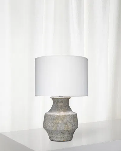 Jamie Young Masonry Table Lamp In Gray