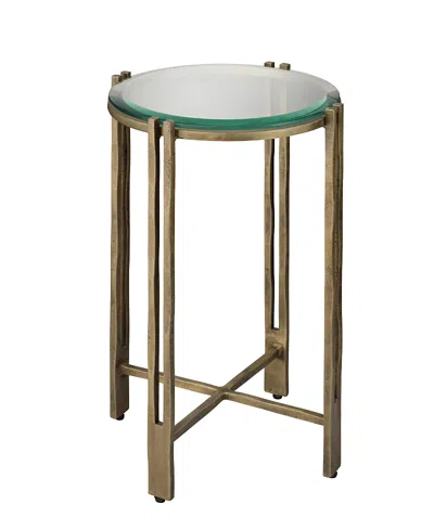 Jamie Young Metrical Iron Side Table In Brown