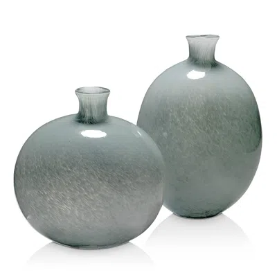 Jamie Young Minx Decorative Vases, Set Of 2 In Blue