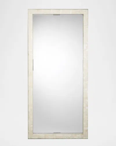 JAMIE YOUNG MONROE MOTHER-OF-PEARL RECTANGLE FLOOR MIRROR, 60"