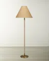 Jamie Young Morgana Floor Lamp In Antique Brass, Natural