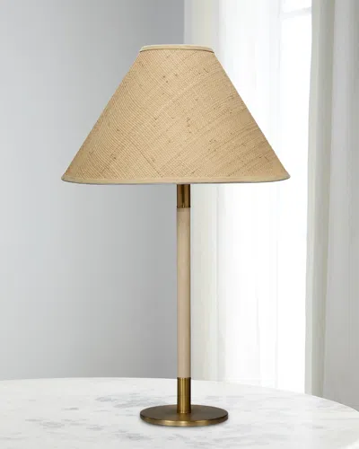Jamie Young Morgana Table Lamp In Natural &amp; Antique Brass