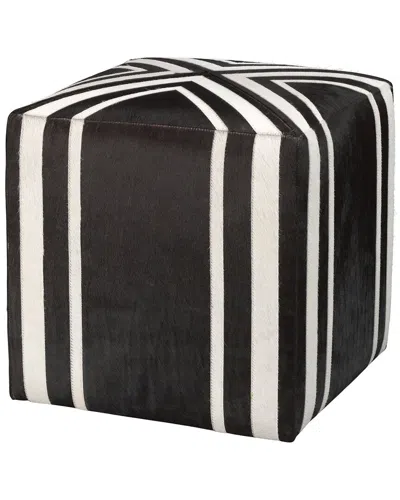 Jamie Young Nantucket Criss Cross Ottoman In Brown