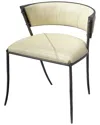 Jamie Young Nevado Leather Chair In White