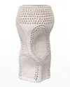 Jamie Young Night Sky Vase In Matte White Porcelain
