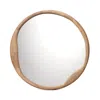 Jamie Young Organic Round Mirror In Gold
