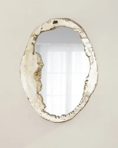 Jamie Young Organic Shape Large Mirror In Champagne