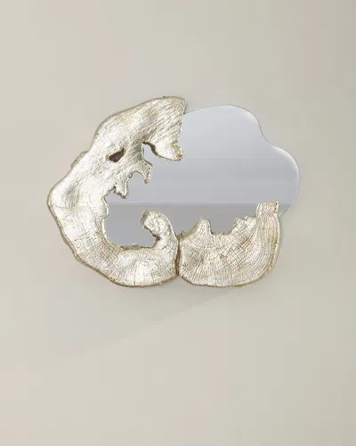 Jamie Young Organic Shape Medium Mirror In Champagne