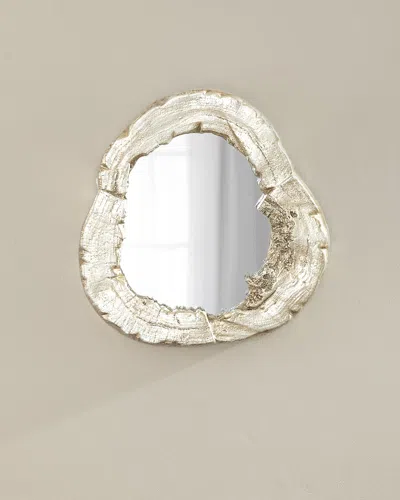 Jamie Young Organic Shape Small Mirror In Champagne