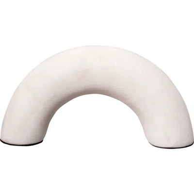 Jamie Young Ostrich Marble Decorative Object In White