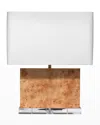 Jamie Young Parallel Table Lamp In Natural Burl Wood
