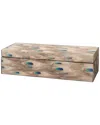 Jamie Young Plume Rectangle Box In White
