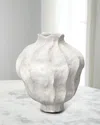 Jamie Young Poppy Porcelain Decorative Vase In White
