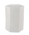 Jamie Young Large Porto Side Table In White