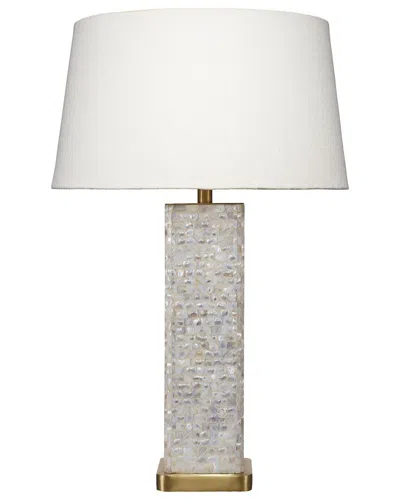 Jamie Young Preston Mother Of Pearl Table Lamp With Linen Shade