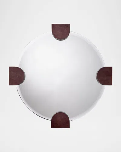 JAMIE YOUNG QUADRANT 34" ROUND WALL MIRROR